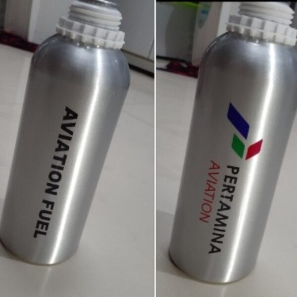 Botol Sampel Avtur Aluminium 1000mL + Tutup